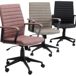 KARE Design Chaise de bureau Labora dossier bas pebble><noscript><img width=