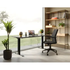 KARE Design Chaise de bureau Labora dossier bas noir><noscript><img width=