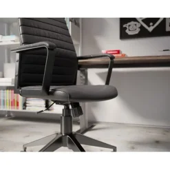 KARE Design Chaise de bureau Labora noir haut dossier><noscript><img width=