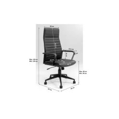 KARE Design Chaise de bureau pivotante Labora dossier haut><noscript><img width=