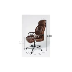 KARE Design Chaise de bureau pivotante Cigar Lounge><noscript><img width=