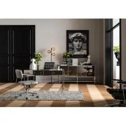 KARE Design Chaise de bureau pivotante Dottore gris> Meubles