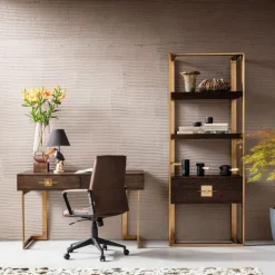 KARE Design Chaise de bureau pivotante Labora marron> Meubles