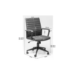 KARE Design Chaise de bureau pivotante Labora marron><noscript><img width=