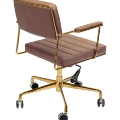 KARE Design Chaise de bureau pivotante Dottore marron><noscript><img width=