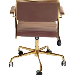 KARE Design Chaise de bureau pivotante Dottore marron><noscript><img width=