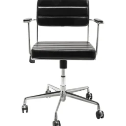 KARE Design Chaise de bureau pivotante Dottore noir> Meubles