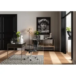 KARE Design Chaise de bureau pivotante Dottore noir> Meubles