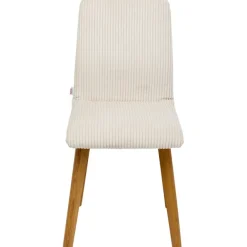 KARE Design Chaise Lara velours cotelé crème> Meubles