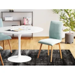KARE Design Chaise Lara velours cotelé bleu> Meubles