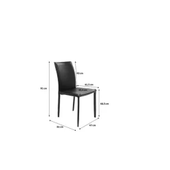 KARE Design Chaise Milano noire><noscript><img width=