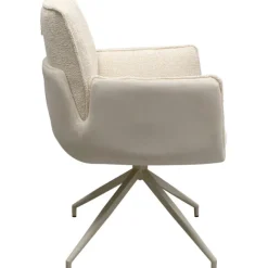 KARE Design Chaise pivotante à acc. Hilla blanc><noscript><img width=