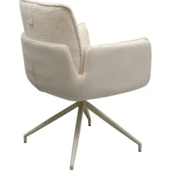 KARE Design Chaise pivotante à acc. Hilla blanc><noscript><img width=