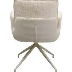 KARE Design Chaise pivotante à acc. Hilla blanc><noscript><img width=