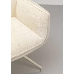 KARE Design Chaise pivotante à acc. Hilla blanc><noscript><img width=