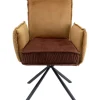 KARE Design Chaise pivotante a. acc. Chelsea.marron> Meubles