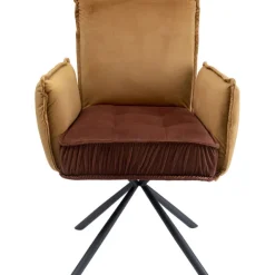 KARE Design Chaise pivotante a. acc. Chelsea.marron> Meubles