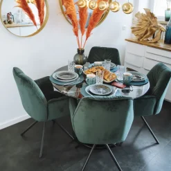 KARE Design Chaise pivotante a. acc. Mila.vert> Meubles