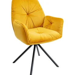 KARE Design Chaise pivotante a. acc. Mila.jaune><noscript><img width=