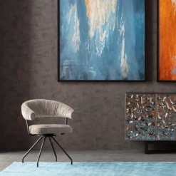 KARE Design Chaise pivotante Arabella argent><noscript><img width=