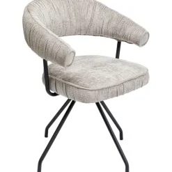 KARE Design Chaise pivotante Arabella argent><noscript><img width=