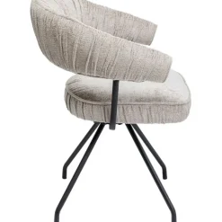 KARE Design Chaise pivotante Arabella argent><noscript><img width=