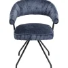 KARE Design Chaise pivotante Arabella bleu> Meubles