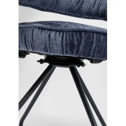 KARE Design Chaise pivotante Arabella bleu><noscript><img width=