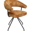 KARE Design Chaise pivotante Arabella Orange> Meubles