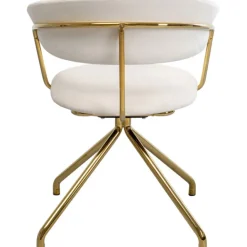 KARE Design Chaise pivotante Belle velours crème><noscript><img width=