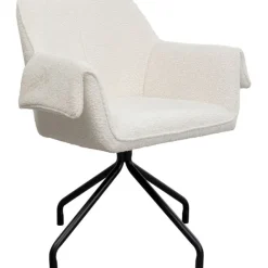 KARE Design Chaise pivotante Bess crème> Meubles