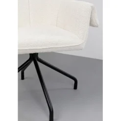 KARE Design Chaise pivotante Bess crème><noscript><img width=