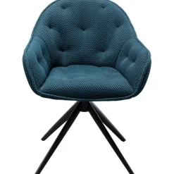 KARE Design Chaise pivotante Carlito Mesh vert pétrole> Meubles