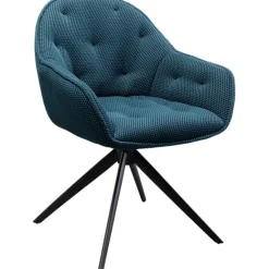 KARE Design Chaise pivotante Carlito Mesh vert pétrole> Meubles
