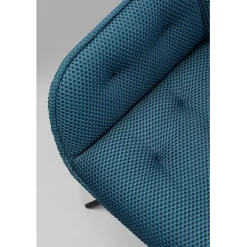 KARE Design Chaise pivotante Carlito Mesh vert pétrole><noscript><img width=