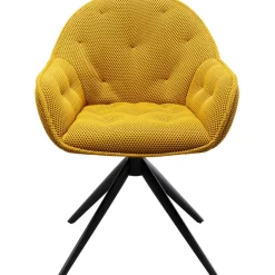KARE Design Chaise pivotante Carlito Mesh jaune> Meubles
