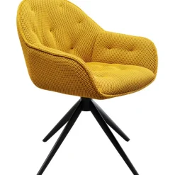 KARE Design Chaise pivotante Carlito Mesh jaune><noscript><img width=