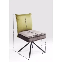 KARE Design Chaise pivotante Chelsea vert><noscript><img width=
