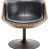KARE Design Chaise pivotante Club noyer> Meubles