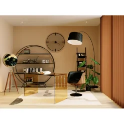 KARE Design Chaise pivotante Club noyer><noscript><img width=