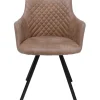 KARE Design Chaise pivotante Coco marron> Meubles