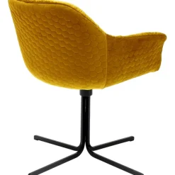 KARE Design Chaise pivotante Colmar jaune><noscript><img width=