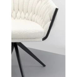 KARE Design Chaise pivotante Knot bouclé><noscript><img width=