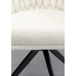 KARE Design Chaise pivotante Knot bouclé><noscript><img width=
