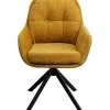 KARE Design Chaise pivotante Molly jaune> Meubles