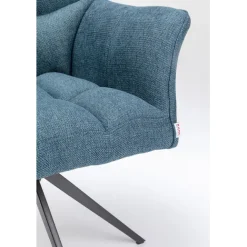 KARE Design Chaise pivotante Thinktank Bleu><noscript><img width=