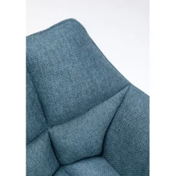 KARE Design Chaise pivotante Thinktank Bleu><noscript><img width=