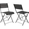 KARE Design Chaise pliante Balcony noir (2/Set)> Meubles