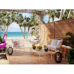 KARE Design Chaise suspendue Ibiza blanc> Meubles