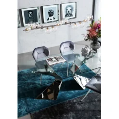 KARE Design Chaise Viva gris-chromé> Meubles